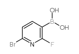 6-Bromo-2-fluoropyridine-3-boronic acid - Chemical structure and product image