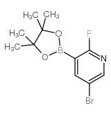 5-Bromo-2-fluoropyridine-3-boronic Acid Pinacol Ester - Chemical structure and product image