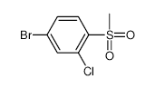 4-Bromo-2-chloro-1-methanesulfonylbenzene - Chemical structure and product image