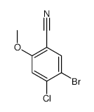5-Bromo-4-chloro-2-methoxybenzonitrile - Chemical structure and product image