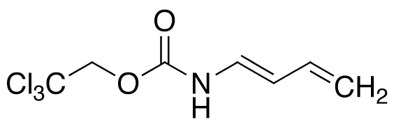 trans-N-(1E)-1,3-Butadien-1-yl-carbamic Acid 2,2,2-Trichloroethyl Ester - Chemical structure and product image