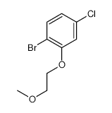 1-Bromo-4-chloro-2-(2-methoxyethoxy)benzene - Chemical structure and product image