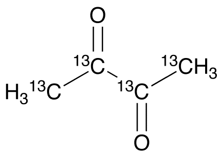 2,3-Butanedione-13C4 - Chemical structure and product image