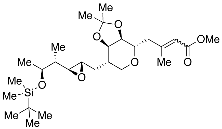 2-O-tert-Butyldimethylsilyl-6,7-O-(1-methylethylene)-monic Acid A Methyl Ester - Chemical structure and product image