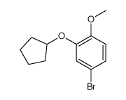 4-Bromo-2-(cyclopentyloxy)anisole - Chemical structure and product image
