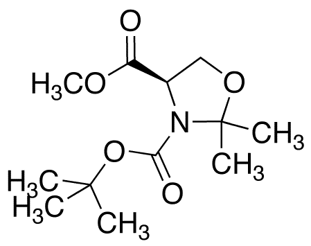 (R)-(+)-3-(tert-Butoxycarbonyl)-2,2-dimethyl-4-oxazolidinecarboxylic Acid Methyl Ester - Chemical structure and product image