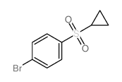 1-Bromo-4-(cyclopropanesulfonyl)benzene - Chemical structure and product image