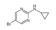 5-Bromo-2-cyclopropylaminopyrimidine - Chemical structure and product image