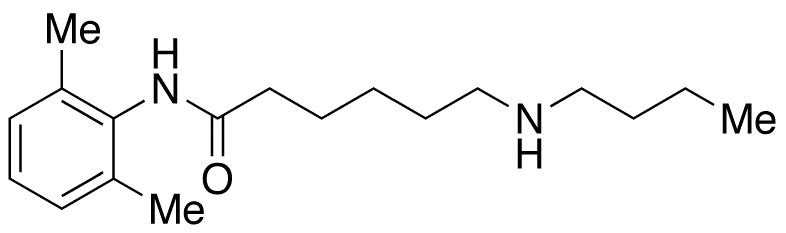 6-(Butylamino)-N-(2,6-dimethylphenyl)hexanamide Hydrochloride - Chemical structure and product image