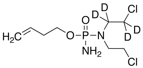 O-(3-Butenyl)-N,N-bis(2-chloroethyl)phosphorodiamidate-d4 - Chemical structure and product image