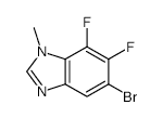 5-Bromo-6,7-difluoro-1-methyl-1,3-benzodiazole - Chemical structure and product image