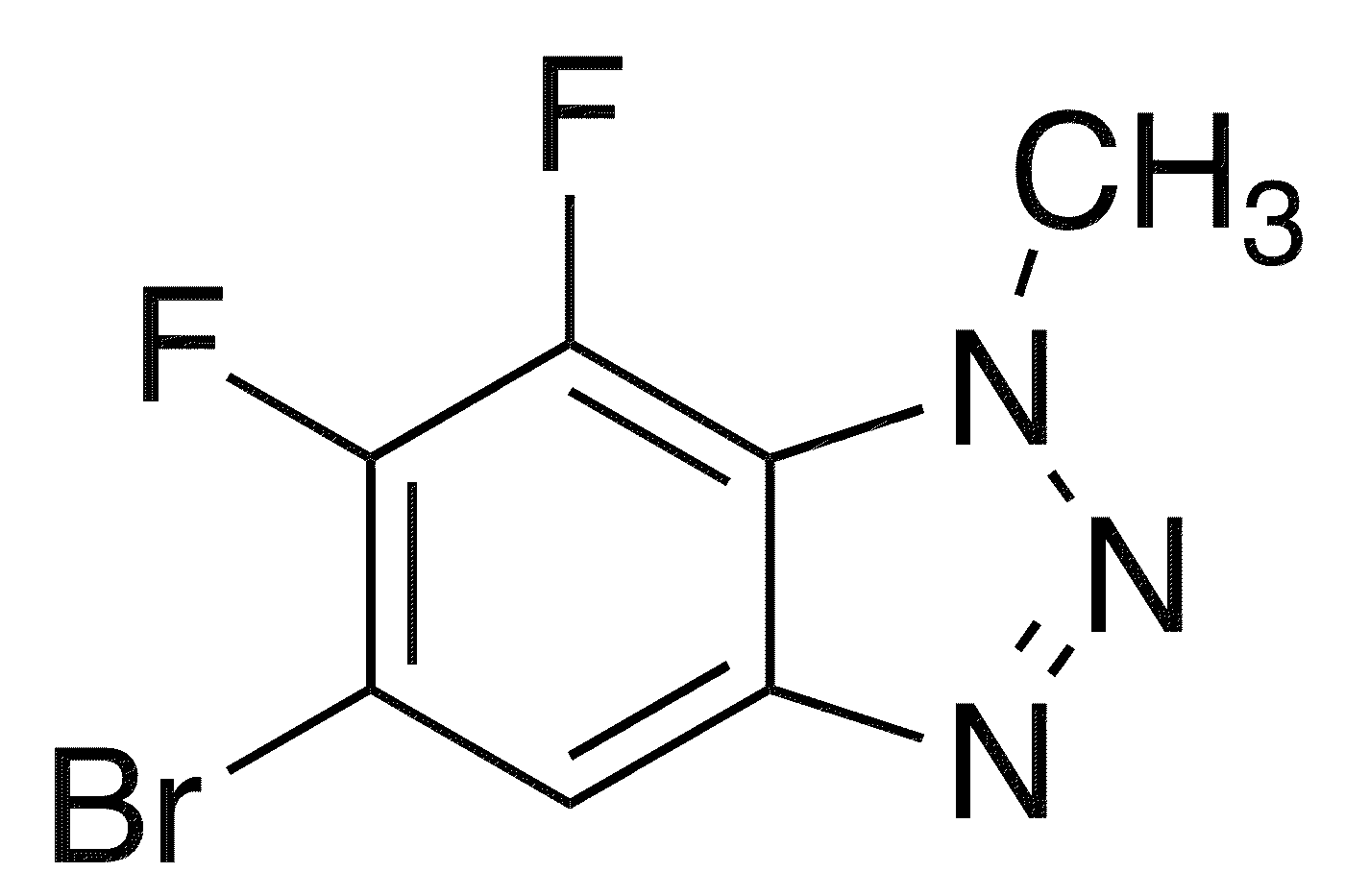 5-Bromo-6,7-difluoro-1-methylbenzotriazole - Chemical structure and product image