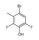 4-Bromo-2,6-difluoro-3-methylphenol - Chemical structure and product image