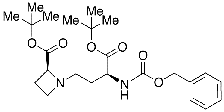 (2S,3S)-N-[3-t-Butoxycarbonyl-3-benzyloxycarbonylamino-propyl]]azetidine-2-carboxylic Acid, t-Butyl Ester - Chemical structure and product image