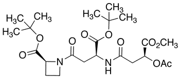 (2S,3S,3S)-N-[3-(3-Acetoxy-3-methoxycarbonylpropanamido)-3-tert-butoxycarbonylpropanoyl]azetidine-2-carboxylic Acid tert-butyl Ester - Chemical structure and product image