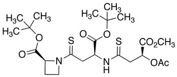 (2S,3S,3â€™â€™S)-N-[3-(3-Acetoxy-3-methoxycarbonylpropanamido)-3-tert-butoxythiocarbonylpropanoyl]azetidine-2-thiocarboxylic Acid tert-Butyl Ester - Chemical structure and product image