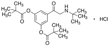 2-tert-Butylamino-3,5-dipivaloxyacetophenone, Hydrochloride Salt - Chemical structure and product image