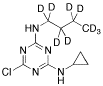 2-(n-Butyl-d9-amino)-4-chloro-6-cyclopropylamino-1,3,5-triazine - Chemical structure and product image