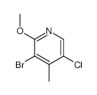 3-Bromo-5-chloro-2-methoxy-4-methylpyridine - Chemical structure and product image