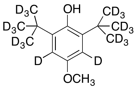 Dibutylated Hydroxyanisole-d20 - Chemical structure and product image