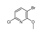 3-Bromo-6-chloro-2-methoxypyridine - Chemical structure and product image