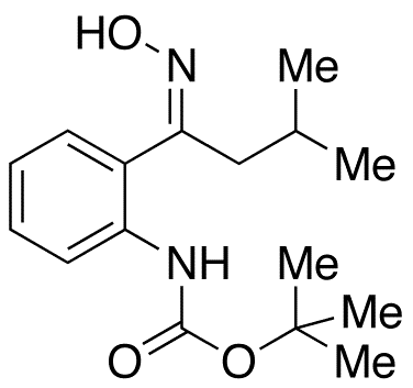 N-tert-Butoxycarbonyl 2-[(3-Methyl-1-oxo)butyl]aniline Oxime - Chemical structure and product image