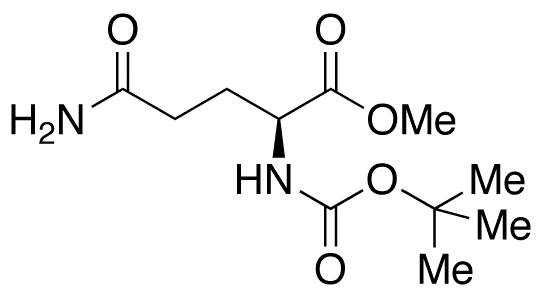 N-(tert-Butoxycarbonyl)-L-glutamine methyl ester - Chemical structure and product image