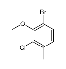 4-Bromo-2-chloro-3-methoxytoluene - Chemical structure and product image