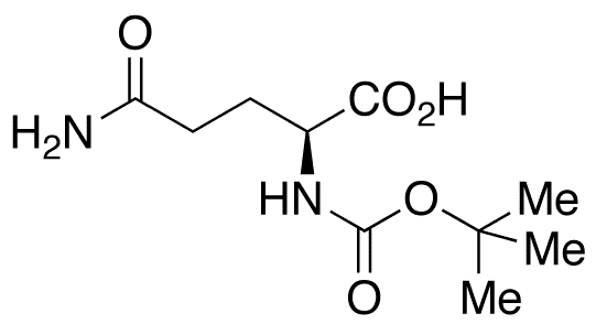 tert-Butoxycarbonyl-L-glutamine - Chemical structure and product image