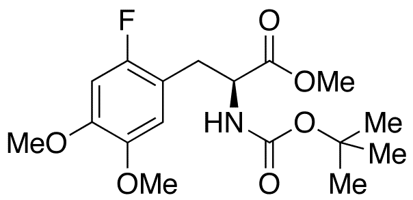 N-tert-Butoxycarbonyl-2-fluoro-5-methoxy-4-O-methyl-L-tyrosine Methyl Ester - Chemical structure and product image