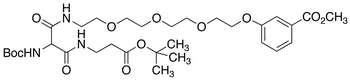 tert-Butyl 14-(N-Boc-amino)-1-[3-(methoxycarbonyl)phenoxy]-13,15-dioxo-3,6,9-trioxa- 12,16-diazanonadecan-19-oate - Chemical structure and product image