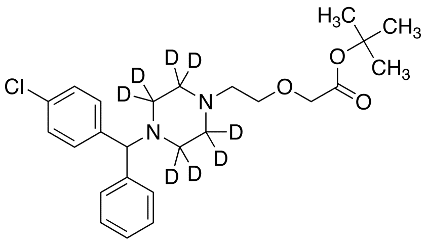 tert-Butyl Cetirizine-d8 - Chemical structure and product image