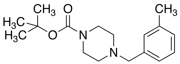 N-tert-Butoxycarbonyl 1-(3-Methylbenzyl)piperazine - Chemical structure and product image