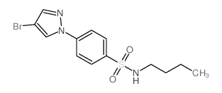 N-Butyl 4-(4-bromopyrazol-1-yl)benzenesulfonamide - Chemical structure and product image