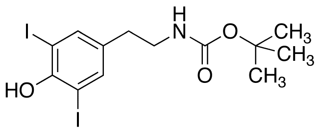 N-tert-Butoxycarbonyl 3,5-Diiodotyramine - Chemical structure and product image