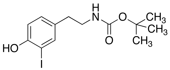 N-tert-Butoxycarbonyl 3-Iodotyramine - Chemical structure and product image