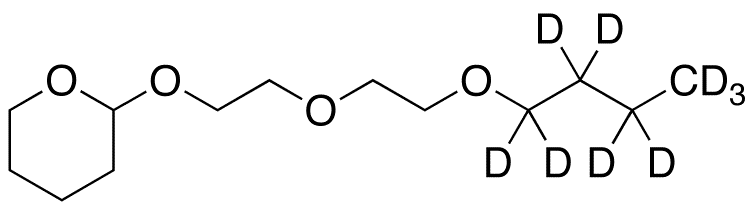 2-[2-(2-Butoxyethoxy)ethoxy]tetrahydropyran-d9 - Chemical structure and product image