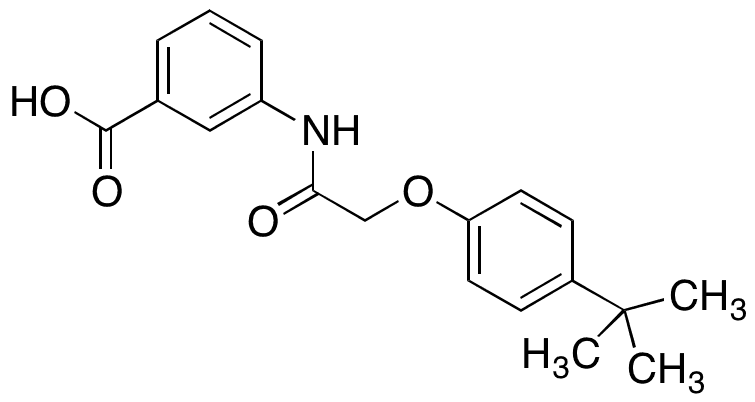 3-[[2-(4-tert-Butylphenoxy)acetyl]amino]benzoic Acid - Chemical structure and product image