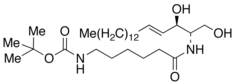 N-(tert-Butoxycarbonyl-aminohexanoyl) D-erythro-S - Chemical structure and product image