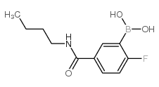 N-Butyl 3-borono-4-fluorobenzamide - Chemical structure and product image