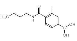 N-Butyl 4-borono-2-fluorobenzamide - Chemical structure and product image