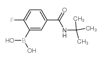 N-t-Butyl 3-borono-4-fluorobenzamide - Chemical structure and product image