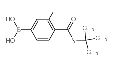 N-t-Butyl 4-borono-2-fluorobenzamide - Chemical structure and product image