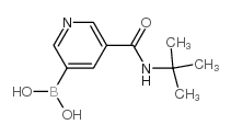 3-t-Butyl 5-borononicotinamide - Chemical structure and product image