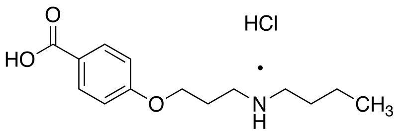 4-[3-(Butylamino)propoxy]-benzoic Acid - Chemical structure and product image