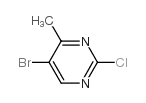 5-Bromo-2-chloro-4-methylpyrimidine - Chemical structure and product image