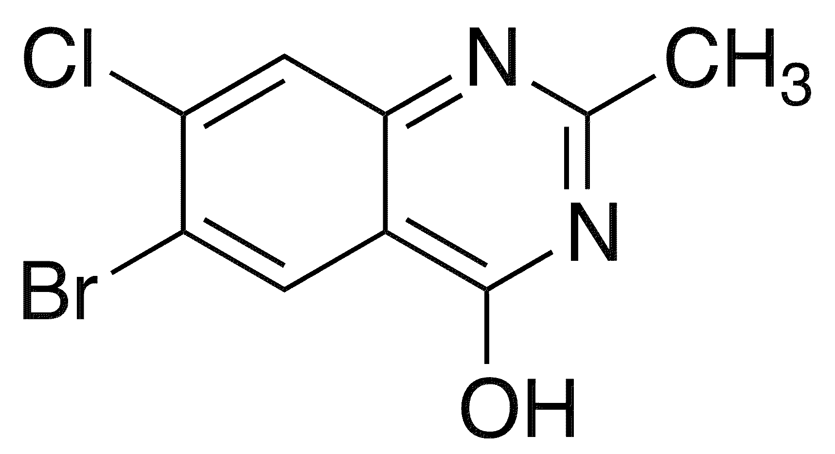 6-Bromo-7-chloro-2-methylquinazolin-4-ol - Chemical structure and product image