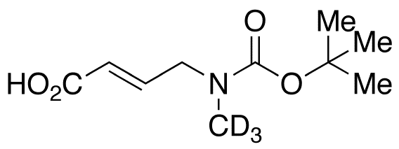 (2E)-4-[(tert-Butoxycarbonyl)methylamino]-2-butenoic Acid-d3 - Chemical structure and product image