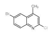 6-Bromo-2-chloro-4-methylquinoline - Chemical structure and product image