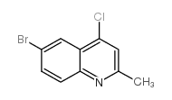 6-Bromo-4-chloro-2-methylquinoline - Chemical structure and product image